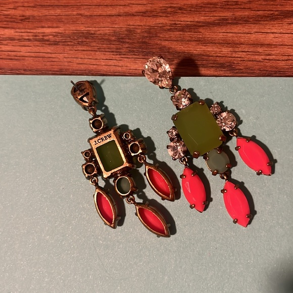 J Crew mixed-stone chandelier earrings - Picture 2 of 3